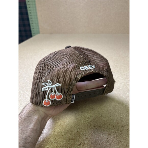Obey Brown Hat with Logo Patch - Picture 2 of 4